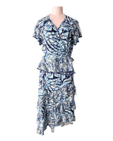Set blusa wrap y falda