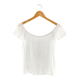 Blusa básica shoulderless