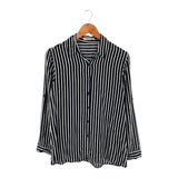 Camisa manga larga a franjas
