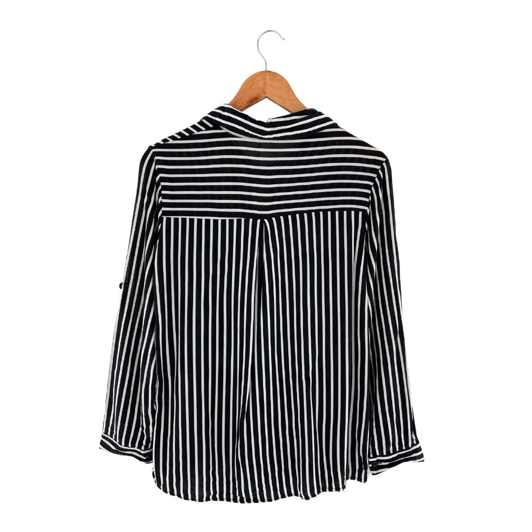 Camisa manga larga a franjas