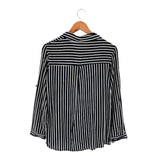 Camisa manga larga a franjas