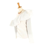 Blusa one shoulder manga larga