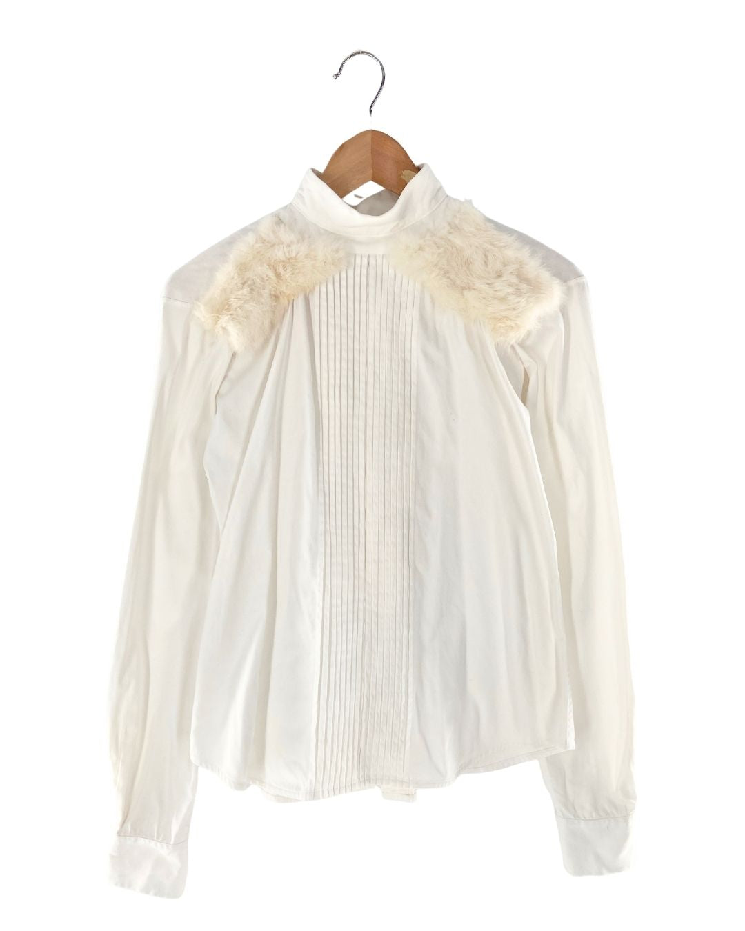 Blusa manga larga con afelpado