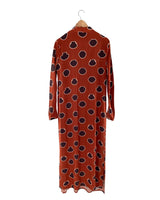 Maxi vestido en seda lace up