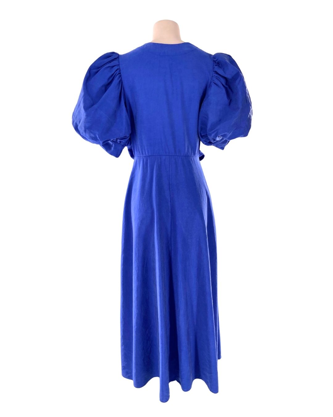 Maxi vestido manga globo