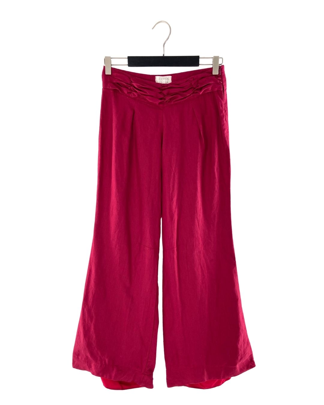 Pantalón wide leg en lino