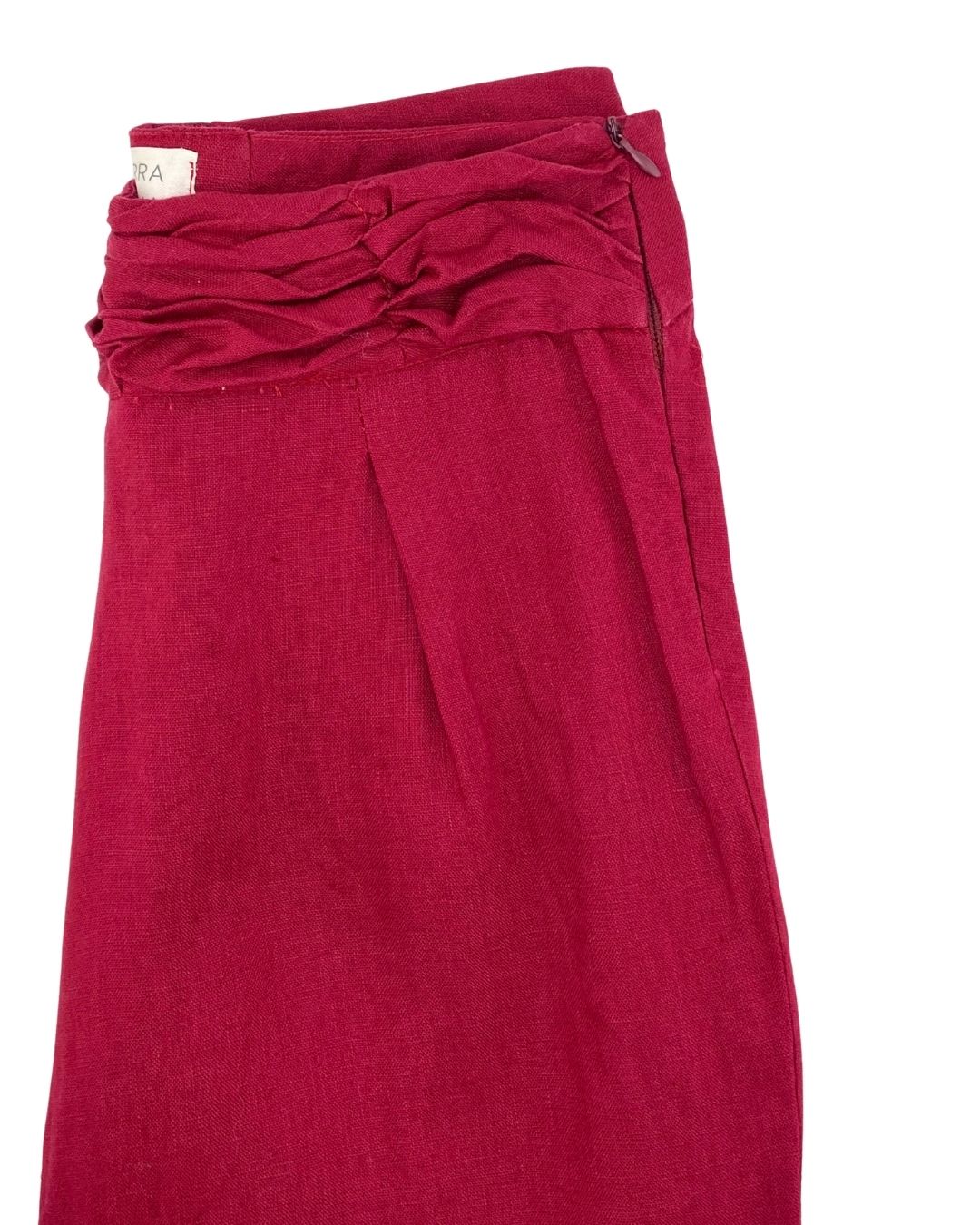 Pantalón wide leg en lino
