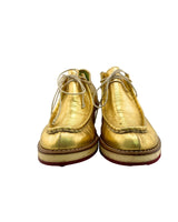 Mocasines con acabado metálico