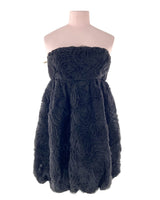 Vestido globo mini strapless