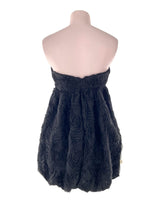 Vestido globo mini strapless