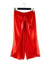 Pantalón culotte con textura