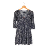 Vestido mini manga 3/4