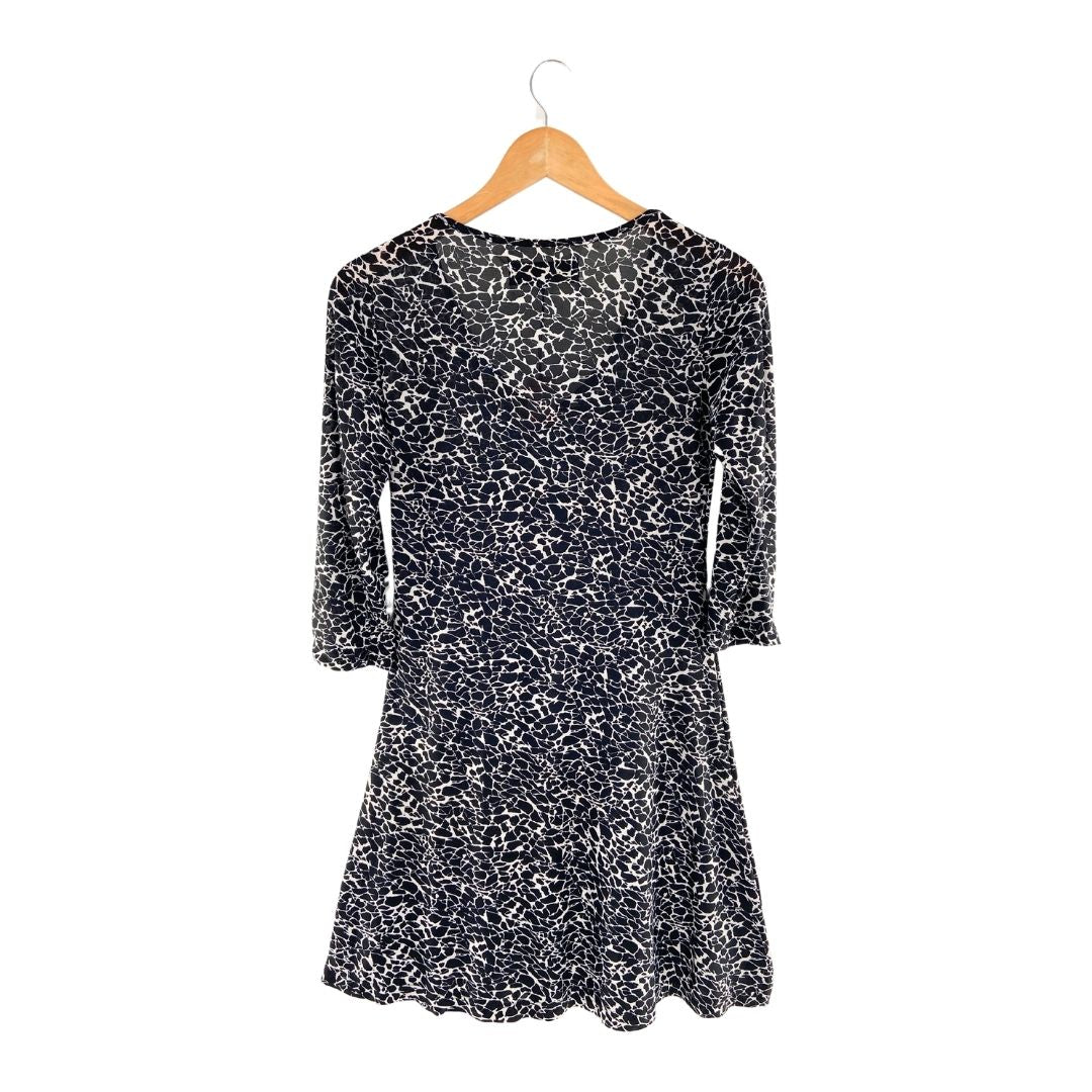 Vestido mini manga 3/4