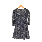 Vestido mini manga 3/4