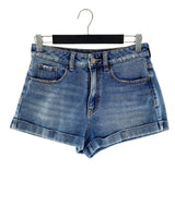 Short mom rigído mini en denim