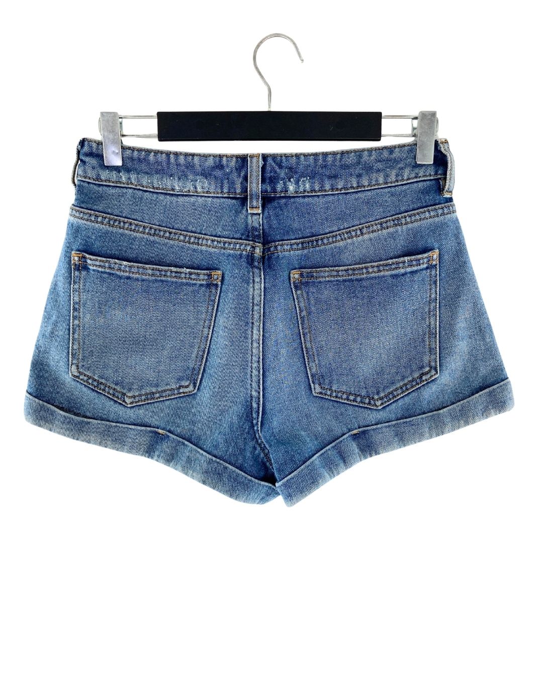 Short mom rigído mini en denim