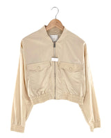 Chaqueta crop con bolsillos