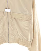 Chaqueta crop con bolsillos