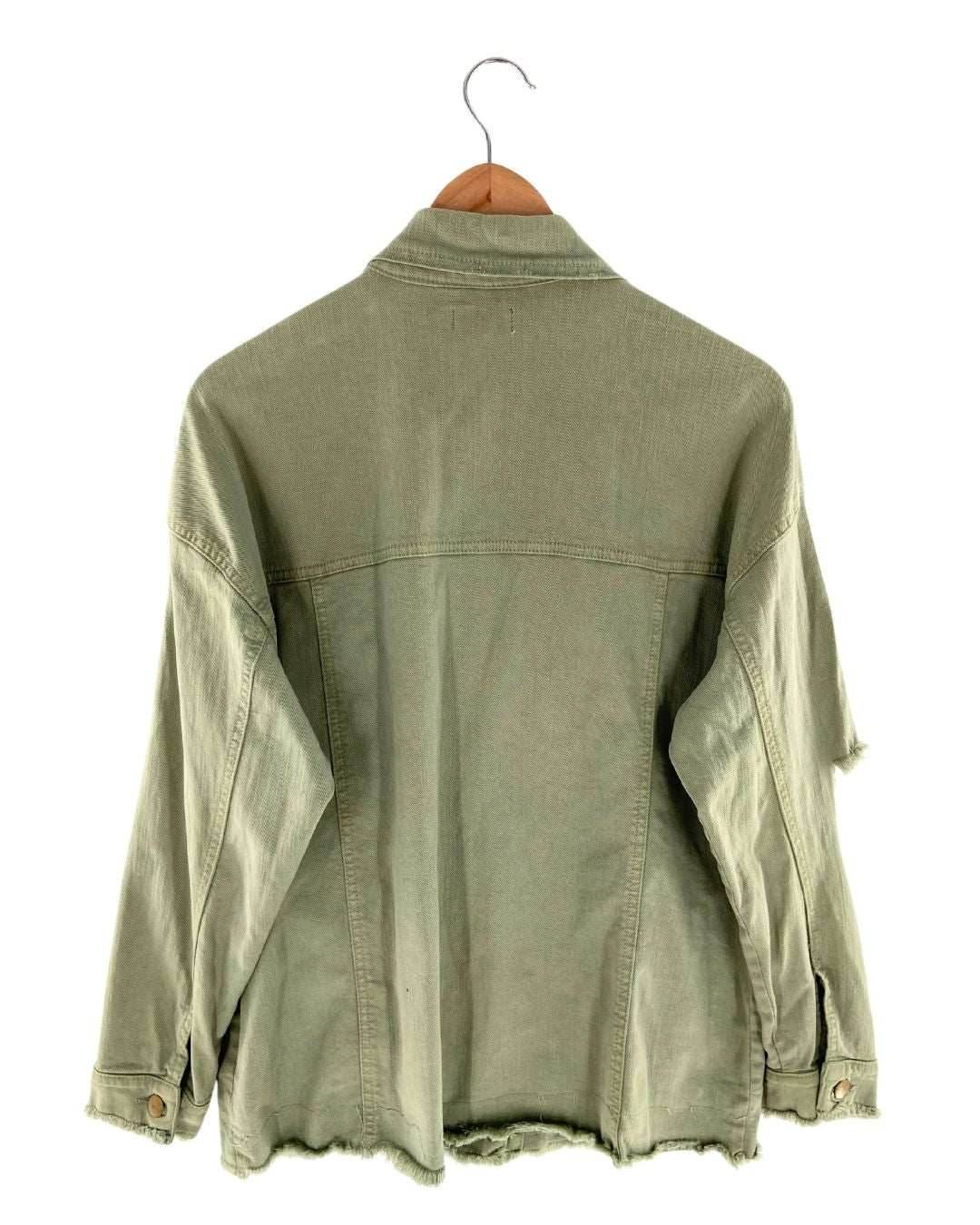 Chaqueta abotonada en denim