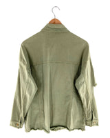 Chaqueta abotonada en denim