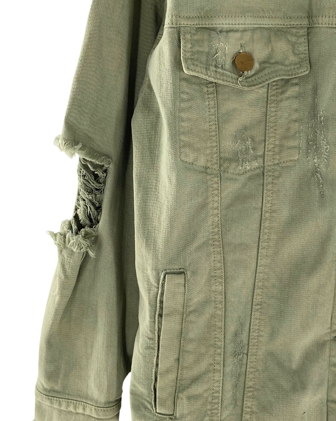 Chaqueta abotonada en denim