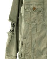 Chaqueta abotonada en denim