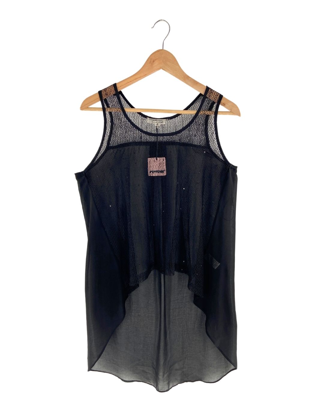 Blusa en mesh sleeveless
