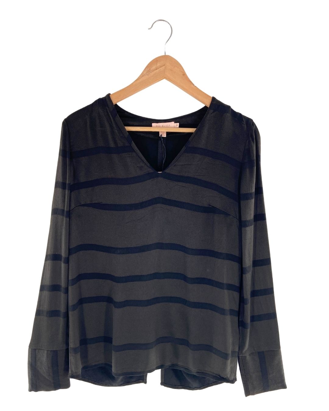 Blusa satinada doble textura