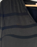 Blusa satinada doble textura