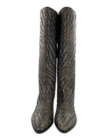 Botas caña alta tejidas