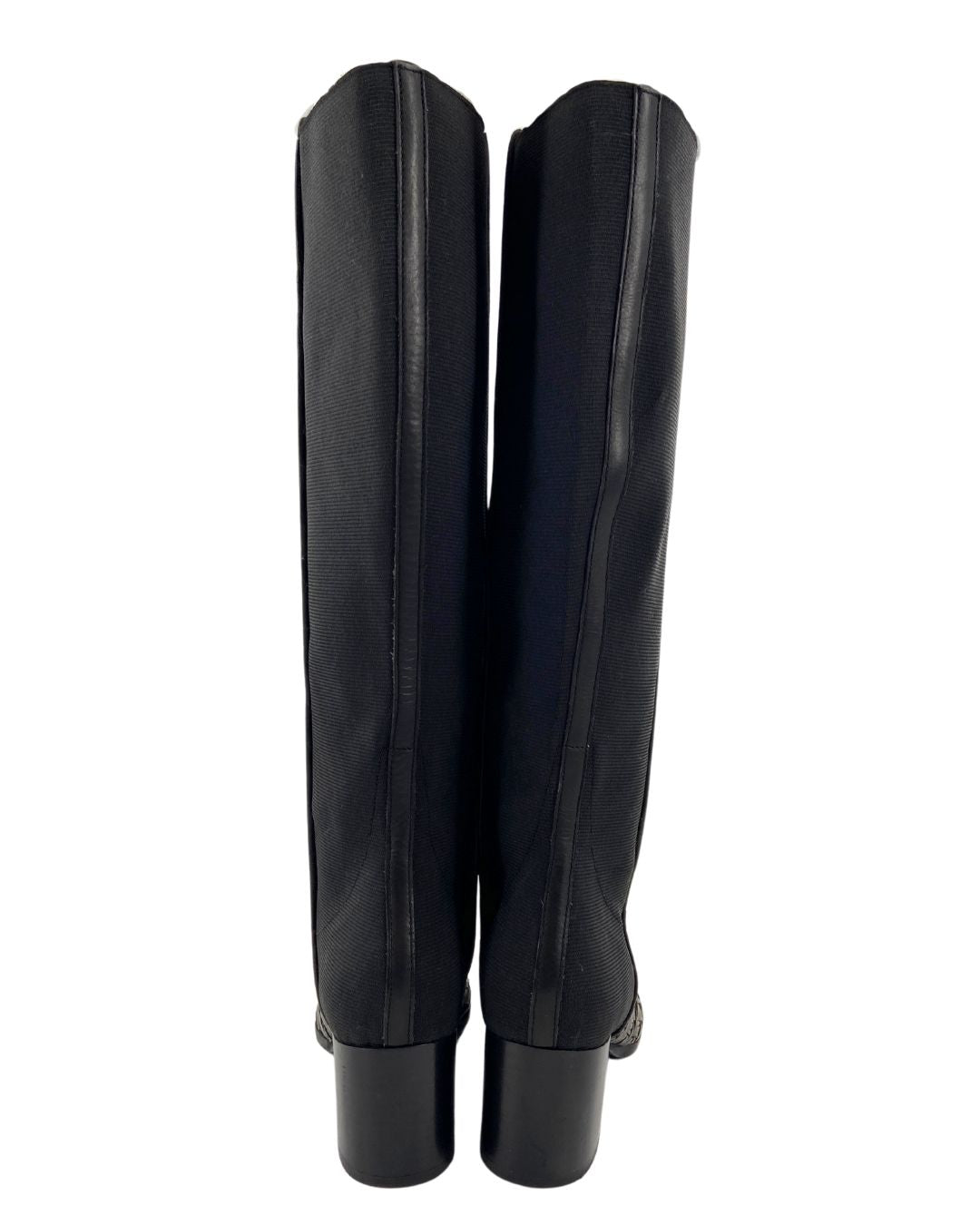 Botas caña alta tejidas