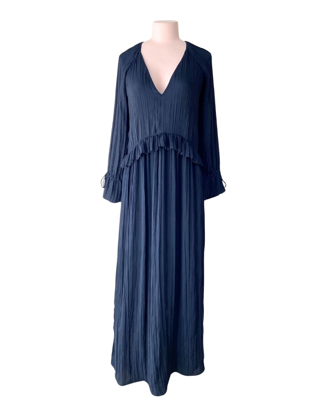 Maxi vestido manga larga