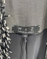 Chaleco midi con recamado