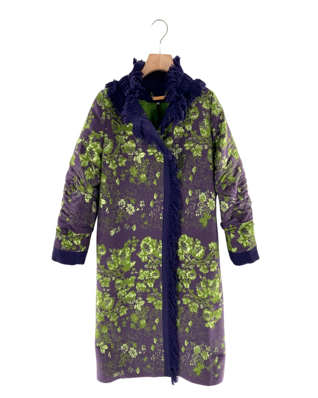 Abrigo long size con brocado