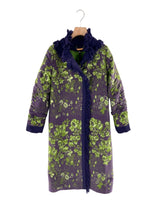 Abrigo long size con brocado