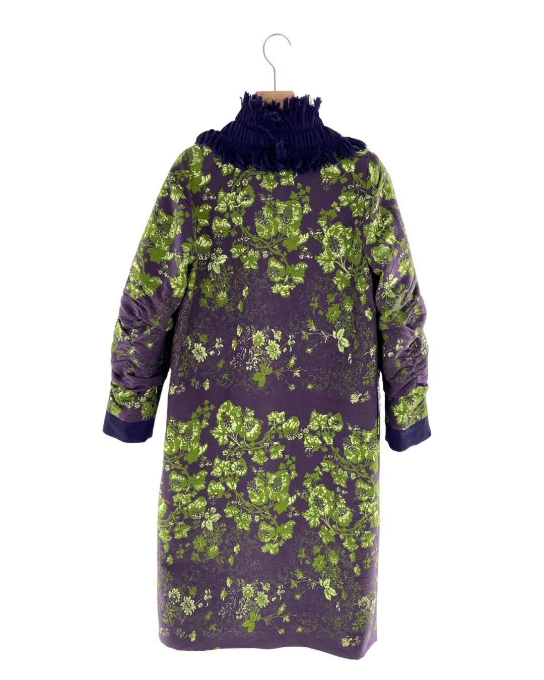 Abrigo long size con brocado