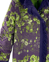 Abrigo long size con brocado