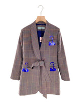 Blazer long size print