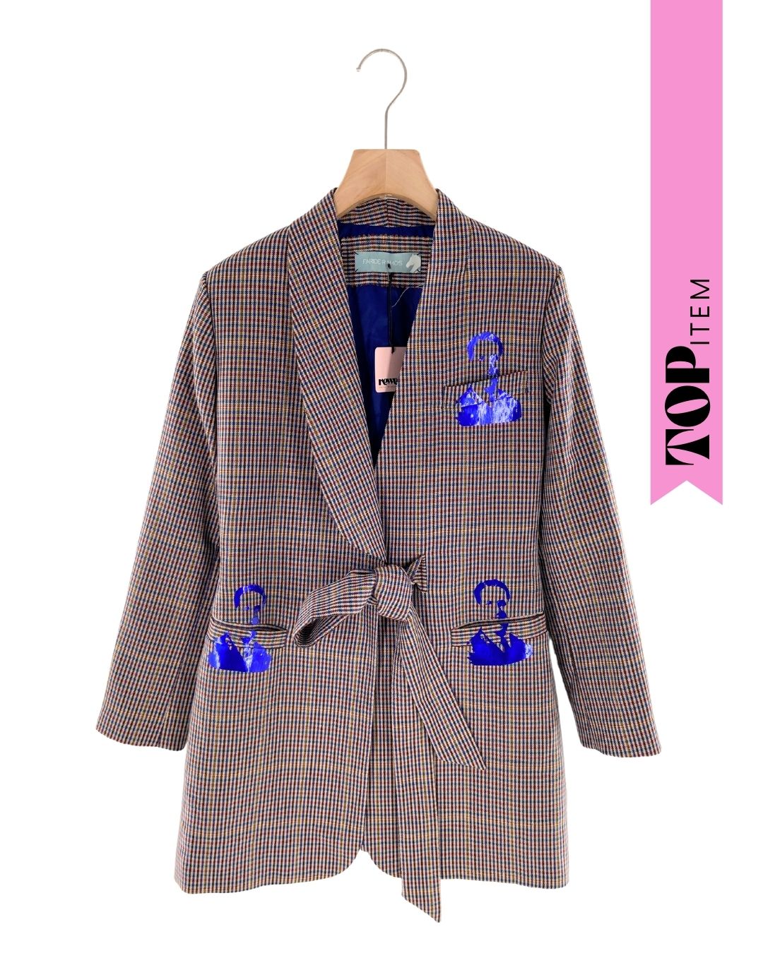 Blazer long size print