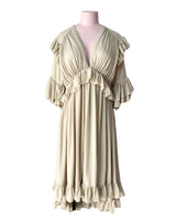 Maxi vestido manga 3/4