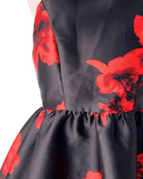 Vestido satinado estructurado