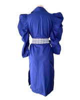 Maxi vestido recto manga larga