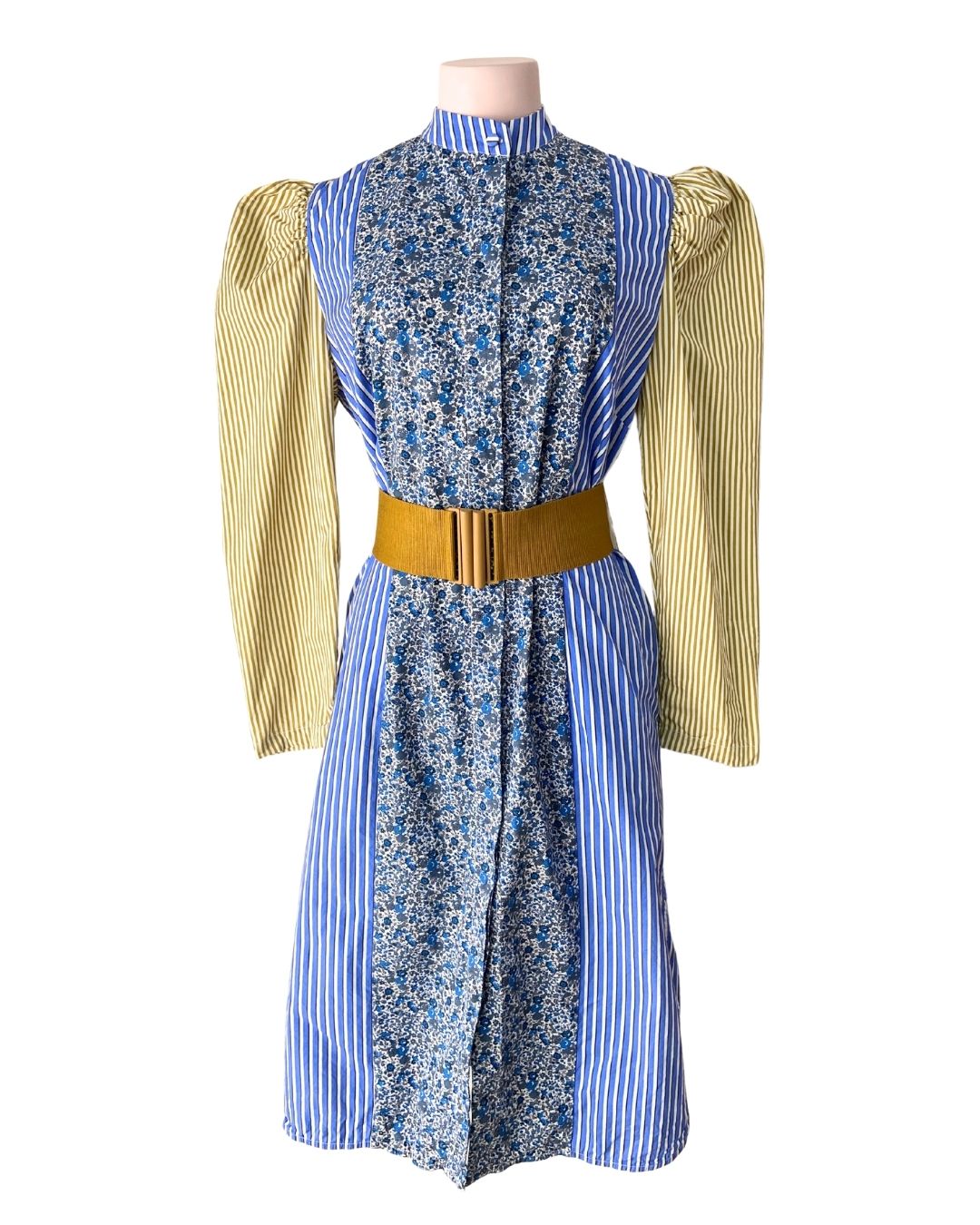 Maxi vestido con cinturón