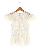 Blusa en mesh bordada