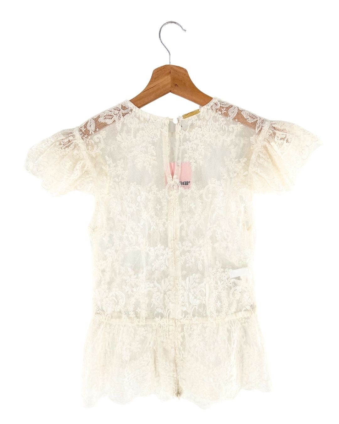 Blusa en mesh bordada