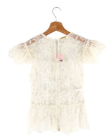 Blusa en mesh bordada