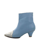 Botines punta plateada