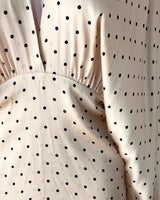 Blusa satinada print mini dots