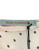 Blusa satinada print mini dots