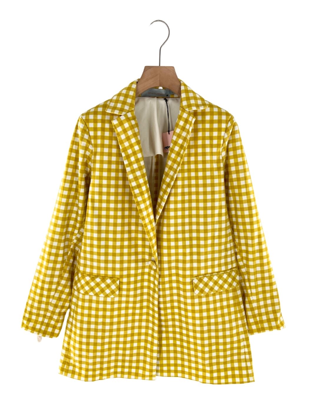 Blazer long size print vichy